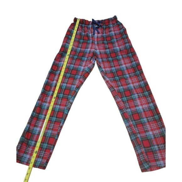 𝅺Red Plaid Christmas Pajama Pants Fleece Lounge Sleepwear - Picture 3 of 10